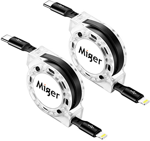 Cable de Carga USB C a Lightning 1,2 m MFi Certified iPhone 14/13 Cable de Carga Rápida Retractable Cable USB C iPhone para iPhone 14/14 Plus/14 Pro/14 Pro Max/13/13 mini/13 Pro Max/12 Pro Max/12/11
