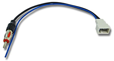 vhbw Autoradio Adapter kompatibel mit Suzuki 2010+ | Antennenadapter GT 13 (m) zu DIN 150 Ohm