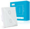Interruptor de luz WiFi, interruptor de luz inteligente, compatible con Alexa/Google Assistant compatible, se requiere cable cero, control de aplicación SmartLife, interruptor de luz de pared de panel