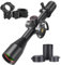 WestHunter Optics HD 4-16x44 SFP Lunette de visée, tube de 30 mm, deuxième plan focal, lunette de tir tactique 1/10 MIL | Kit de tir à queue d'aronde B