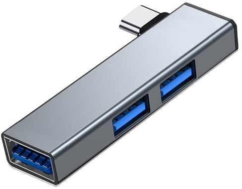 Vienon, hub USB C per computer portatile, in alluminio, da USB C a USB 3.0, 3 porte, prolunga USB wireless portatile per MacBook Pro/Air e altro ancora