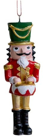 CUSROS Les personnages casse-noisette à suspendre sont fabriqués en résine avec un savoir-faire exquis. La décoration casse-noisette est robuste et durable, pas facile à être D D