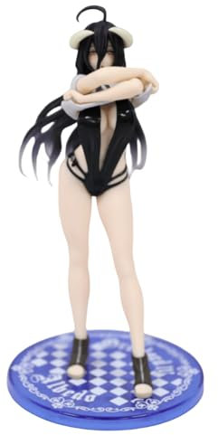 Overlord Anime-Figuren Albedo Badeanzug-Figuren, PVC-Statue, 20 cm, geeignet für Fans zum Sammeln von Geschenken