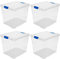 Acan Tradineur - Pack de 4 Cajas de Almacenamiento - Fabricado en plástico - Contenedor para almacenar juguetes, Libros, ropa, mantas - N.º 17-42,2 x 35 x 35 cm - 35 Litros