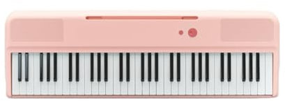 electronic Piano Keyboard Musical Keyboard Professional Instrumentsportable Electronic Piano Adults Piano Digital (Color : Pink)