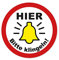 Bitte hier klingeln Aufkleber Klingel Schild Sticker Tür Hinweis Eingang Türen Wetterfest Ritter Mediendesign