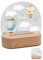 Bärenfreunde® - Personalisiertes Nachtlicht für Babys - Individuelle Nachttischlampe für Kinder - Personalisierte Geschenke Kinder - Babygeschenk - Geschenk zur Geburt (blaue Ballons)