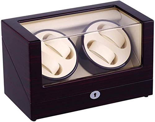 JINGWENL Uhrenbewegerbox Automatische Uhrenbewegerbox Uhren Automatische Uhrenbewegerbox mit 4 Wicklerpositionen 4 Modi Holzschale Uhren Automatische Uhrenbewegerbox Holzaufbewahrung