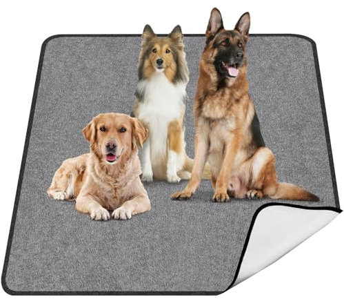 TAIKURA Waschbar Haustier-Urinunterlage, 1er 182*182CM Hundetrainingspad super Saugfähig, Rutschfest & Auslaufsicher, Wiederverwendbare Trainingsunterlagen Puppy Pads für Hunde Katzen andere Haustiere