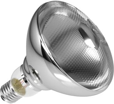HeatingLux 200W Heat Lamp, E27 Base, Poultry & Brooding Chick Heat Light, Catering & Food Warm Light (AC220-240V)