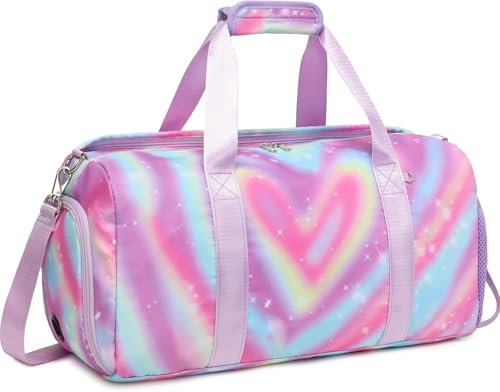 Bolsa Deporte Niña Bolsa Deportiva Bolsa Viaje Infantil Bolsa Gimnasio Bolsas Piscina Bolsa Danza con Compartimento Zapatos