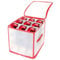 com-four® Aufbewahrungsbox für 27 Weihnachtskugeln - Christbaumschmuck-Sortierbox - Christbaumkugeln- und Weihnachtsdeko-Organizer - Aufbewahrung für Weihnachtsschmuck