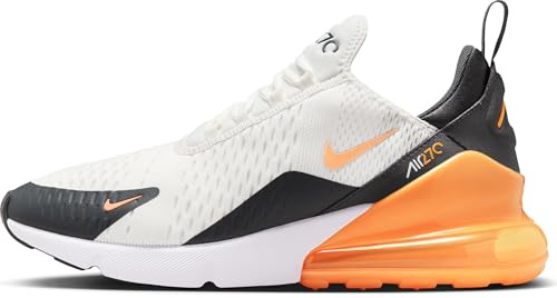 NIKE Men Air Max 270 Schuhe für Herren Shoe, Summit White Laser Orange Anthracite, 9 UK