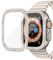 TYEMLM Vidrio templado para Apple Watch Ultra 2 49mm Protector de pantalla marco de Metal antiarañazos para IWatch Series Ultra 49mm Accesorios(Titanium color)