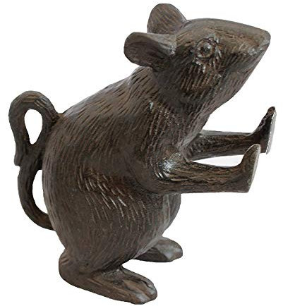 ZONSHJDKR Door stop Door Stopper Doorstop Metal Cast Iron Mouse Ornaments Retro Home Decoration Door Stop for Home Office