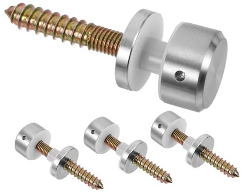 SHINEOFI 1 Satz Glashalterung Abstandshalter Für Geländer Robuste Halterungen Für Treppengeländer Glasplattenhalter Mit Sicherheitsdesign Für Verschiedene Anwendungen 4 Stück