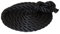 Tauwerk 8mm - Farbe: schwarz 3-litzig gedreht Leine Schnur Festmacher Rope Tau Seil Allzweckseil Reepschnur Lirolen-Tauwerk PP-Multifil, 3-schäftig gedreht (Länge 70mtr.)