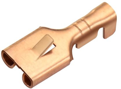 Heschen femmina spade rapida Splice capicorda 6.3 mm Crimp connettore non isolati 100 pz