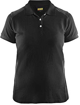 Blaklader 339010509998S Damen Polo Shirt, Schwarz/Dunkelgrau, Größe S
