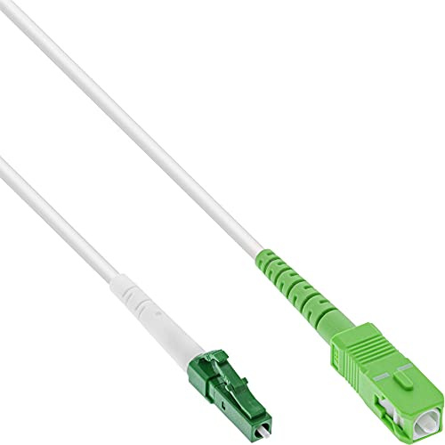InLine 88405 câble de Fibre Optique 5 m LC/APC SC/APC OS2 Blanc