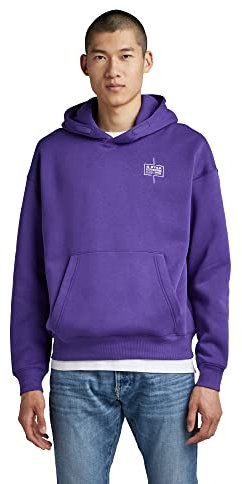 G-STAR RAW Men's Unisex Core Loose Hoodie, Viola (dk violet D23224-C235-5616), XS