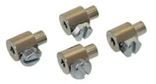 4x Bowdenzug Schraubnippel Klemmnippel 4x11 mm für Mofa Moped Mokick | Kompatibel mit Puch Hercules Kreidler Zündapp