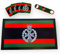 ShopQuality4U RGJ Royal Green Jackets Bar Runner Mat, Matching Bottle Opener & 4x Drinks Coasters, Metal sign Gift Set | Beer Gifts Home Bar Accessories for Pub Bars Man Cave Him Her