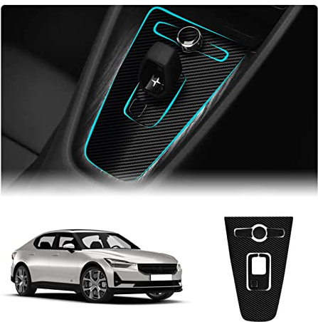 LFOTPP Compatible with Polestar 2 2022+ Automatic Transmission Switch Lever Sticker Gear Shift Sticker Paint Protection Film Set, Car Accessories Scratch-Resistant Adhesive Film