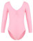 Freebily Kinder Mädchen Ballettanzug Langarm Ballett Body Tanz Gymnastik Trikot Sport Yoga Bodysuit Tanzanzug in Gr. 92-152 Rosa_C 122-128