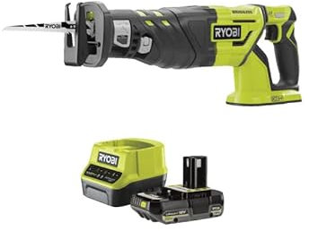 Pack RYOBI Scie sabre R18RS7-0 - Brushless 18V OnePlus - 1 batterie 2.0Ah - 1 chargeur rapide RC18120-120
