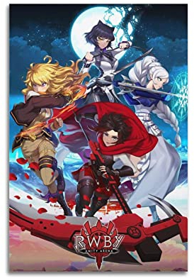 Nilynn RWBY Manga-Anime-Poster für Schlafzimmer, Ästhetik, Bilddruck, Leinwandbild, 20 x 30 cm, ungerahmt