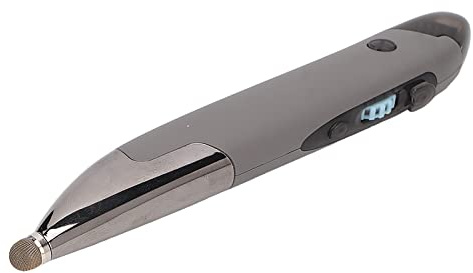Goshyda Kabellose Spracheingabe Optische Taschenstiftmaus, 2,4 GHz USB 1600 DPI Wiederaufladbare Taschen-Handmaus, Handschrift-Mäuse für PC Laptop Tablet (Grau)