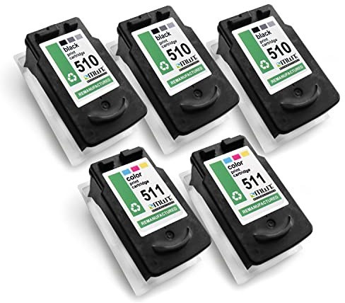 MWT Patronen 5X kompatibel für Canon IP2700 ersetzt PG510 CL511 CMYK