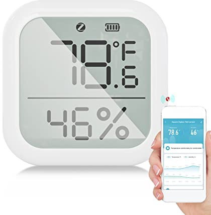 Kavolet ZigBee - Termometro intelligente igrometro, sensore di temperatura interna e umidità, termoigrometro, controllo app, display LCD, Home Remote Monitor, Review, collegamento intelligente fai da