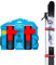 Porte-Skis et bâtons de Ski SKI-N-GO (Rouge, L)
