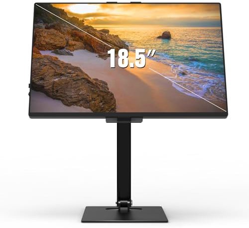 MooniStar Tablet Stand for ipad,Portable Monitor Stand Holder 15.6'',17.3'',18.5'',Heavy Duty Foldable for Travel,Work for 4.7’’-18.5’’ Tablet,Smartphone,Display