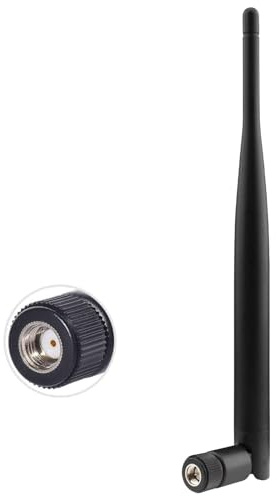 BOOBRIE WiFi 2.4GHz 5GHz 5.8GHz 5dBi Antenna esterna a bastoncino in gomma per router WiFi Scheda di rete wireless Adattatore USB