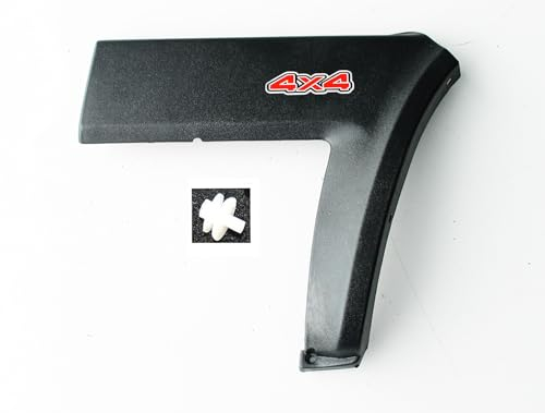 Generico MODANATURA LATERALE PARAFANGO Posteriore Sinistro con scritta 4x4 + Bottone di Fissaggio Specifica COMPATIBILE con FIAT Panda 4x4 modello 141 prodotte dal 1986 al 2003-3552335 - 14113