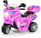 COSTWAY 6V Kinder Elektromotorrad mit Buntem Scheinwerfer, Musik, Vorwärts- und Rückwärtsfunktion, 3 km/h, inkl. Stauraum, geeignet für Kinder ab 3 Jahren (Rosa)
