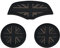 Mini F55 F56 Car Cup Coaster, Set of 3 Anti-Slip Coaster Storage Box Silicone Shockproof Mat for Mini Cooper Hatchback F55 F56 Cup Holder Car Accessories (Black Flag)