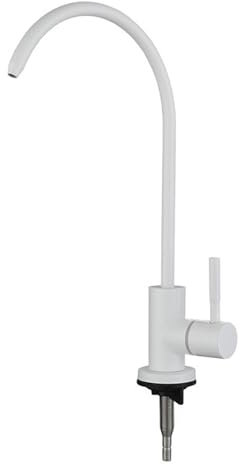 YWJFSA Rubinetto Per Acqua Purificata Rubinetto Lavello Cucina Osmosi Rubinetto Lavello Cucina Solo Acqua Fredda Acciaio Inossidabile 1/4,Bianco