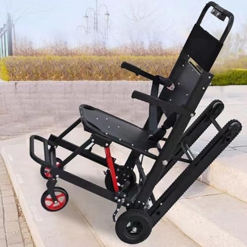XZLZMYP Negro, Sube Escaleras Eléctrico sobre Orugas Silla De Ruedas Eléctrica Portátil Plegable Elevadores para Escaleras para Personas Discapacitadas Y Ancianas para Subir Y Bajar Escaleras