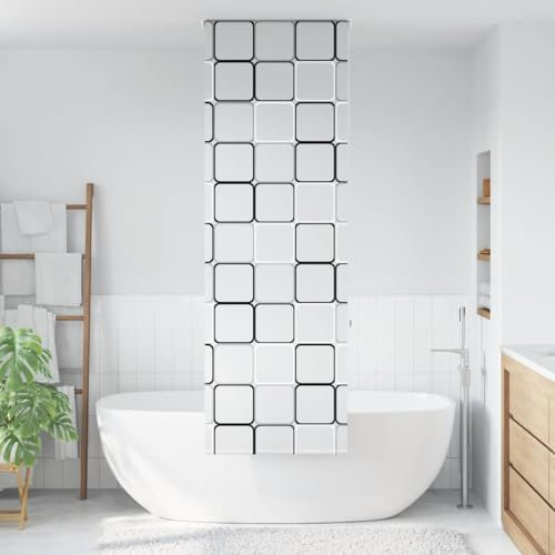 Duschrollo 80x240 cm Stoffbreite 76 cm, Somanki Spritzschutz Für Badewanne, Duschvorhang Badewanne, Badewanne Vorhang, Duschvorhang Rollo - 4014922