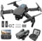 Drones con camara 4k, Drones con Camara 4k adultos,Dron para niños, 3D Flip Regalos Mini Drone 4K Plegable para Principiantes, 2 Baterías, Negro mate