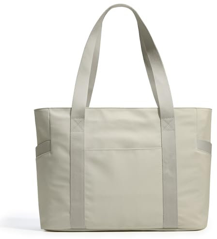KALIDI Shopper Tasche Damen Handtasche Groß Arbeitstasche Uni Tasche Damen-Shopper Tote Bag Grau FüR Arbeit, School, BüRo, Schule