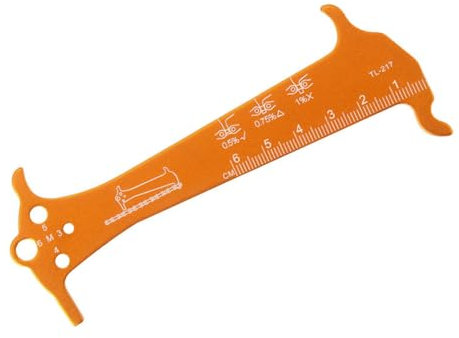 Asukohu Bicycles Chain Weight Indicators Tester Bicycle Chain Repair Tool Measuring Ruler Cycling Chain Measuring Detector