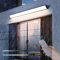 Moderna lampada da parete da giardino dimmerabile con telecomando IP65 impermeabile LED esterno interno applique lunga da parete per portico garage balcone 150 cm