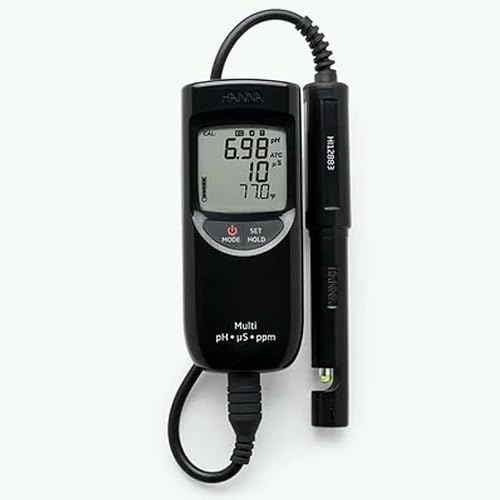 Hanna HI991300 Multiparameter-Messgerät (pH/EC/TDS/°C) für den niedrigen Messbereich (EC-Wert)