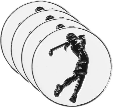 Gatuida 4pcs Hat Clip Für Golfballmarkierung Mit Metal Cap Clip Für Reisegolfzubehör Für Frauen Lustige Ball Marker Hut Clip