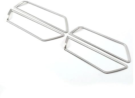 UAGFDFF Auto Zubehör Innenraum Für Skoda Für Karoq 2017-2021 Auto-Innenleisten Innentürgriff Schüsselrahmenabdeckung Zierleiste Dekoration Aufkleber Innenraum Deko(Mattes Silber.)